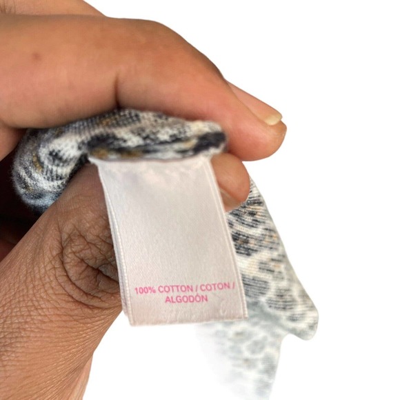 Victoria's Secret Cheetah Print Cardigan 100% Cotton Women’s Size Small - Picture 5 of 8